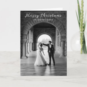 Eenvoudige Foto Elegante Kerst Feestdagen Kaart