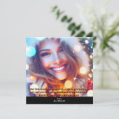 Eenvoudige foto Elegante Kerst Kaart (Staand voorkant)