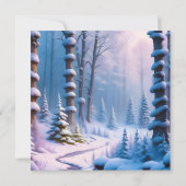 Eenvoudige foto Elegante Kerst Kaart (Achterkant)