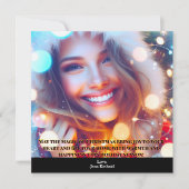 Eenvoudige foto Elegante Kerst Kaart (Voorkant)