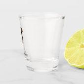 Eenvoudige foto en aangepaste tekst shot glas (Rechts)