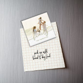 Eenvoudige foto gouden kalligrafie script typograf magneet