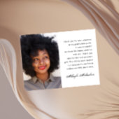 Eenvoudige foto Hartelijk dank Afstuderen bericht Briefkaart