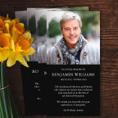 Eenvoudige Foto Herinnering Roukaartjes Bedankjes Bedankkaart