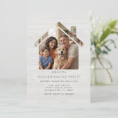 Eenvoudige foto Housewarming Party uitnodiging (Staand voorkant)