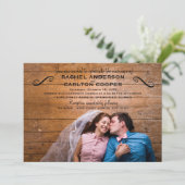 Eenvoudige foto - huwelijksuitnodiging kaart (Staand voorkant)