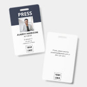 Eenvoudige foto-ID Badge (Voor- en achterkant)