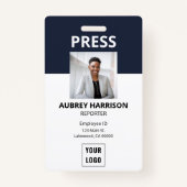 Eenvoudige foto-ID Badge (Voorkant)