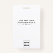 Eenvoudige foto-ID Badge (Achterkant)