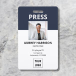 Eenvoudige foto-ID Badge<br><div class="desc">Ik dank u voor uw essentiële werk.</div>