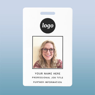Eenvoudige foto ID naamkaart Badge