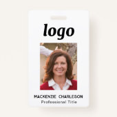 Eenvoudige foto-id Nametag Badge (Voorkant)