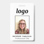 Eenvoudige foto-id Nametag Badge (Voorzijde)