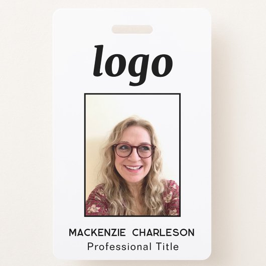 Eenvoudige foto-id Nametag Badge