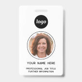 Eenvoudige foto-id Nametag Badge (Voorzijde)