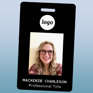 Eenvoudige foto ID zakelijke naamkaart Badge
