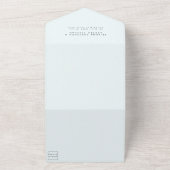 Eenvoudige foto in één bruiloft Uitnodigen All In One Uitnodiging (Buitenkant)