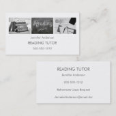 Eenvoudige foto-inkolling van leestbewerker visitekaartje (Voorkant / Achterkant)