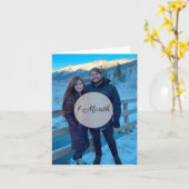 Eenvoudige Foto Jubileum Kaart (Gele Bloem)