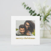 Eenvoudige foto-kerstkaartje (Staand voorkant)