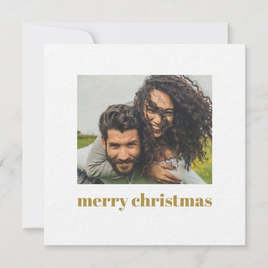 Eenvoudige foto-kerstkaartje (Voorkant)