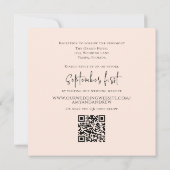 Eenvoudige foto legant minimalistische QR-code RSV Kaart (Achterkant)