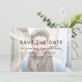 Eenvoudige foto licht overlay 2025 Afstuderen Save The Date (Staand voorkant)
