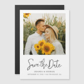 Eenvoudige foto Magnetic Save the Dates (Voorkant / Achterkant)