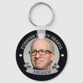 Eenvoudige foto Memorial Sleutelhanger (Voorkant)