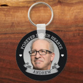 Eenvoudige foto Memorial Sleutelhanger (Voorkant)