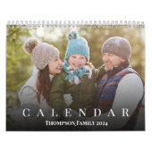 Eenvoudige foto minimalistische typografie belette kalender (Hoes)