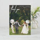 Eenvoudige foto Moderne Hartelijk dank Bedankkaart (Staand voorkant)