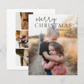 Eenvoudige foto Moderne Kerstmis (Voorkant / Achterkant)