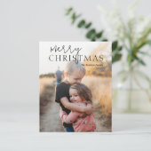 Eenvoudige foto Moderne Kerstmis (Staand voorkant)