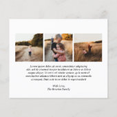 Eenvoudige foto Moderne Kerstmis (Achterkant)