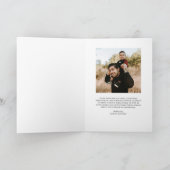 Eenvoudige foto Moderne Kerstmis Feestdagen Kaart (Binnen)