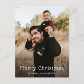 Eenvoudige foto Moderne Kerstmis Feestdagenkaart (Voorkant)