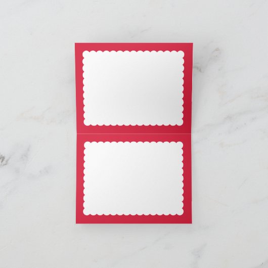 EENVOUDIGE FOTO moderne minimale feestelijke plek  Feestdagen Kaart (Binnen)