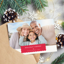 EENVOUDIGE FOTO moderne minimale scallop rand rood