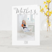 Eenvoudige foto Moederdag Kaart (Gele Bloem)