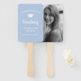 Eenvoudige Foto Mortel Board Modern Afstuderen Handwaaier