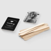 Eenvoudige Foto Mortel Board Modern Afstuderen Handwaaier (Niet-gemonteerd)