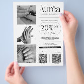 Eenvoudige Foto Nagel Tech Schoonheid  Flyer (Hand)