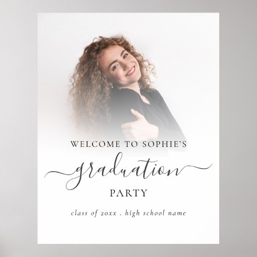 Eenvoudige foto overlay Welkom Afstuderen 2024 Afs Poster (Voorkant)