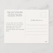 Eenvoudige foto Peace Navy Gold Feestdagenkaart (Achterkant)