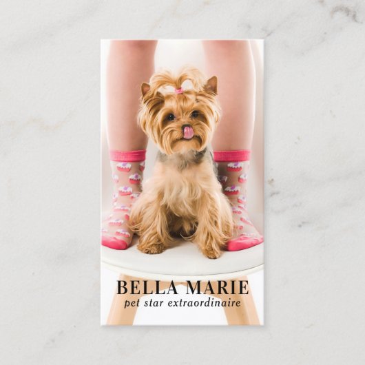 Eenvoudige foto Persoonlijke QR-code Sociale media Visitekaartje (Voorkant)