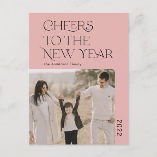 Eenvoudige foto Po van het nieuwe jaar 2022 Briefkaart