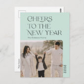 Eenvoudige foto Po van het nieuwe jaar 2022 Briefkaart (Voorkant / Achterkant)