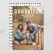 Eenvoudige foto, prettig kerstfeest. feestdagenkaart (Voorkant / Achterkant)