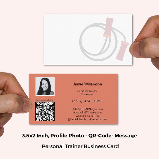 Eenvoudige Foto QR Code Persoonlijk Bericht Sinaas Visitekaartje